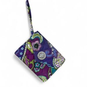 Vera Bradley Purple Floral Wristlet